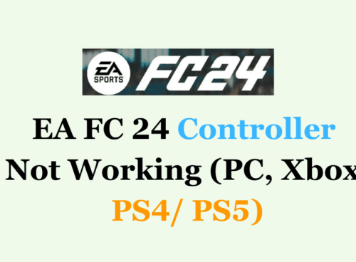 How To Fix EA FC 24 Controller Not Working PC Xbox PS4 PS5