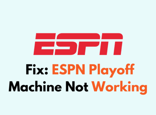 How To Fix ESPN Playoff Machine Not Working