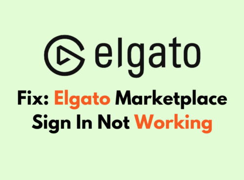How To Fix Elgato Marketplace Sign In Not Working