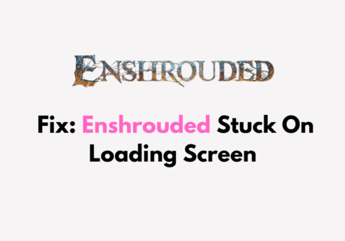 How To Fix Enshrouded Stuck On Loading Screen