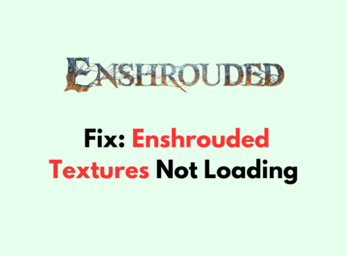 How To Fix Enshrouded Textures Not Loading