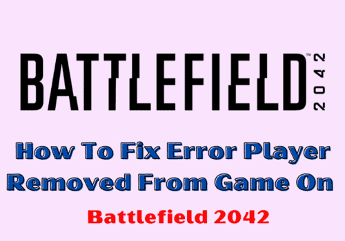 How To Fix Error Player Removed From Game On Battlefield 2042