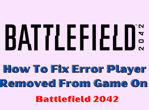 How To Fix Error Player Removed From Game On Battlefield 2042