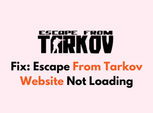 How To Fix Escape From Tarkov Website Not Loading