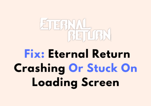 How To Fix Eternal Return Crashing Or Stuck On Loading Screen