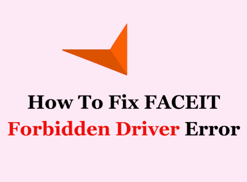 How To Fix FACEIT Forbidden Driver Error