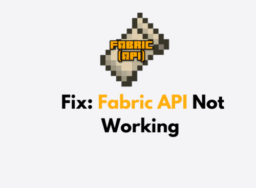 How To Fix Fabric API Not Working