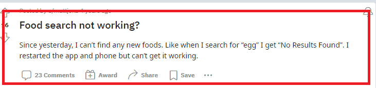 How To Fix MyFitnessPal Food Search Not Working 2 How To Fix Food Search Not Working on MyFitnessPal