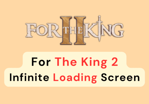 How To Fix For The King 2 Infinite Loading Screen
