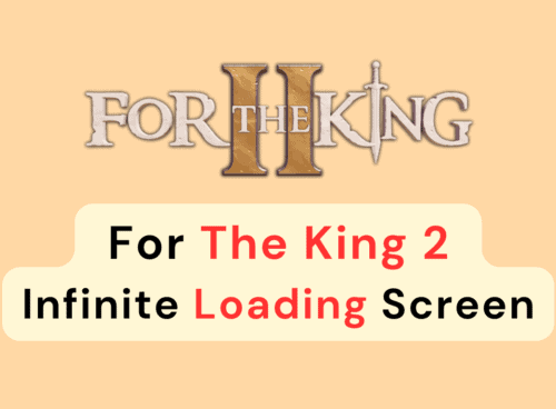 How To Fix For The King 2 Infinite Loading Screen