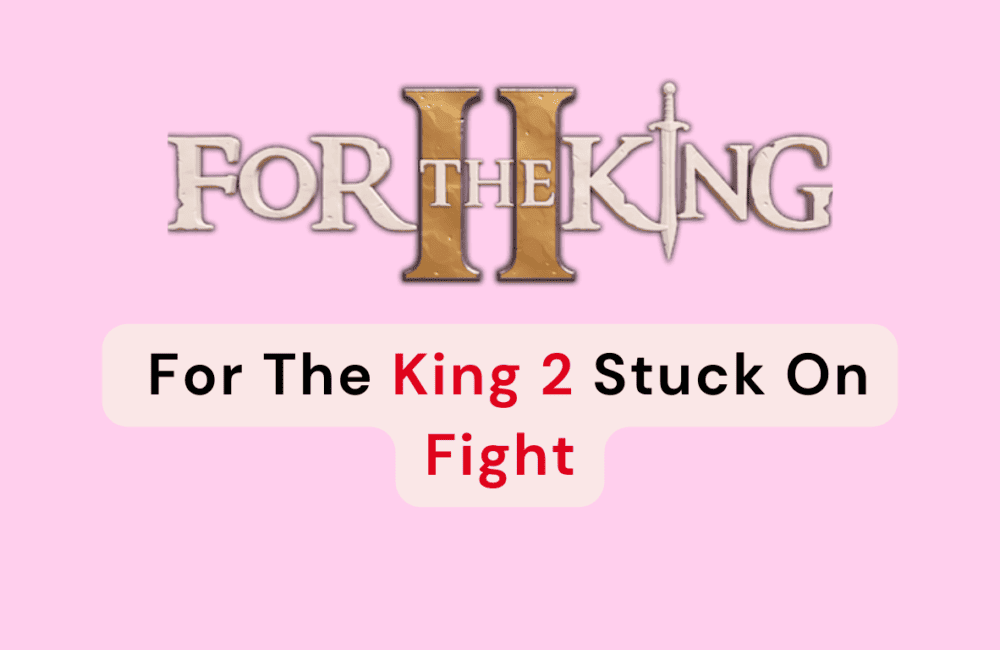 How To Fix For The King 2 Stuck On Fight