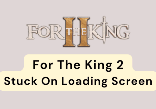 How To Fix For The King 2 Stuck On Loading Screen