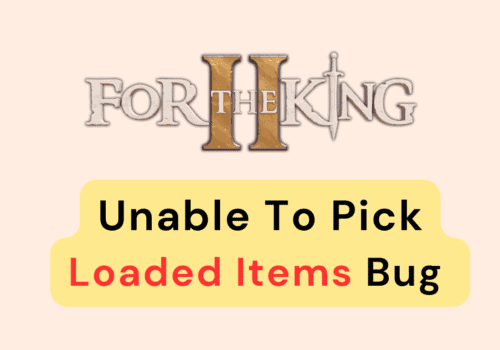How To Fix For The King 2 Unable To Pick Loadout Items Bug