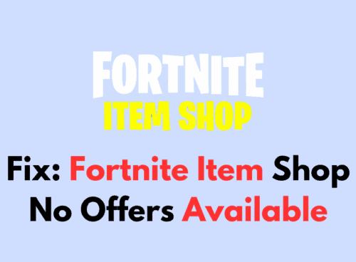How To Fix Fortnite Item Shop No Offers Available 1