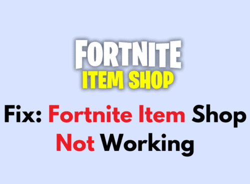 How To Fix Fortnite Item Shop Not Working 1