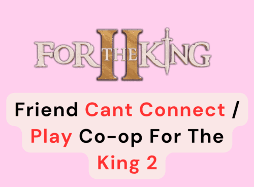 How To Fix Friend Cant Connect Play Co Op For The King 2