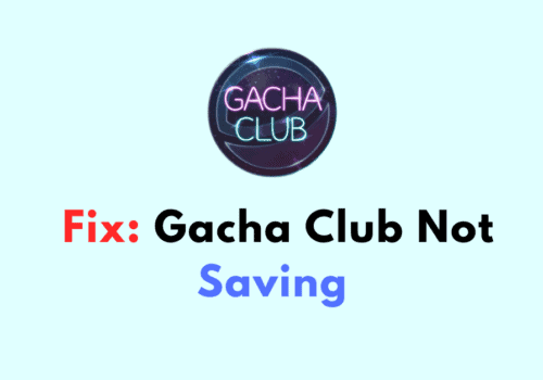 How To Fix Gacha Club Not Saving