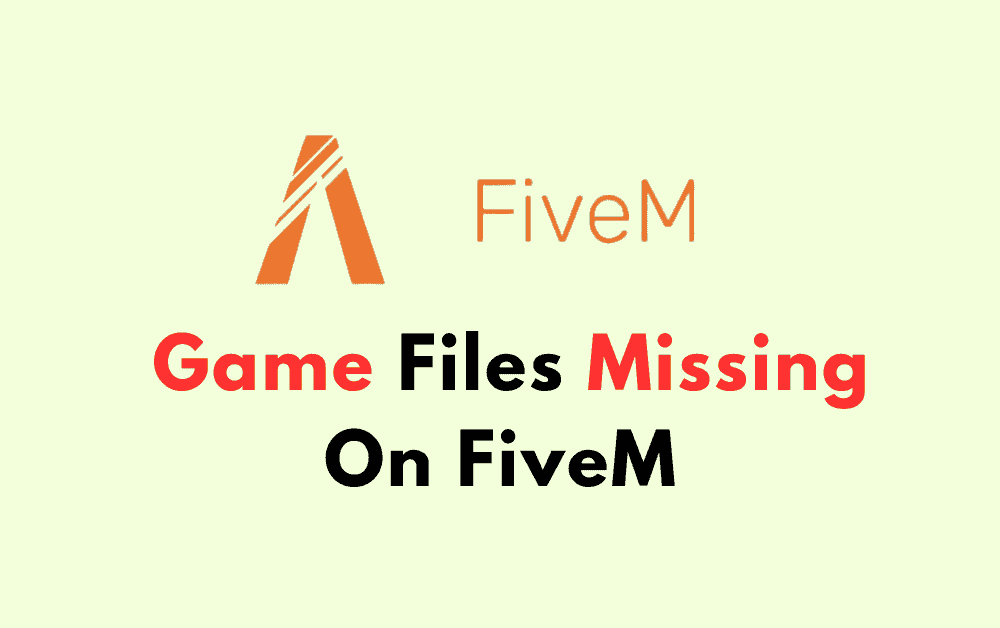 How To Fix Game Files Missing On FiveM