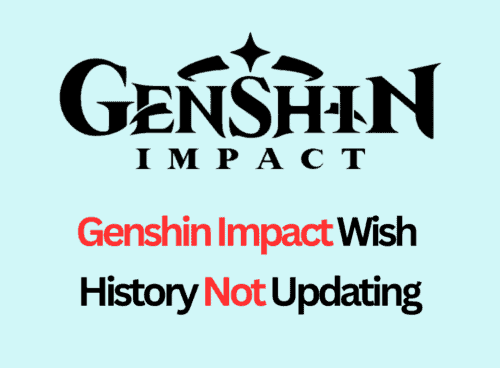 How To Fix Genshin Impact Wish History Not Updating