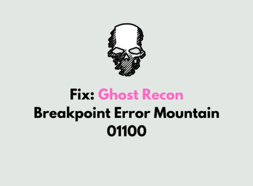 How To Fix Ghost Recon Breakpoint Error Mountain 01100