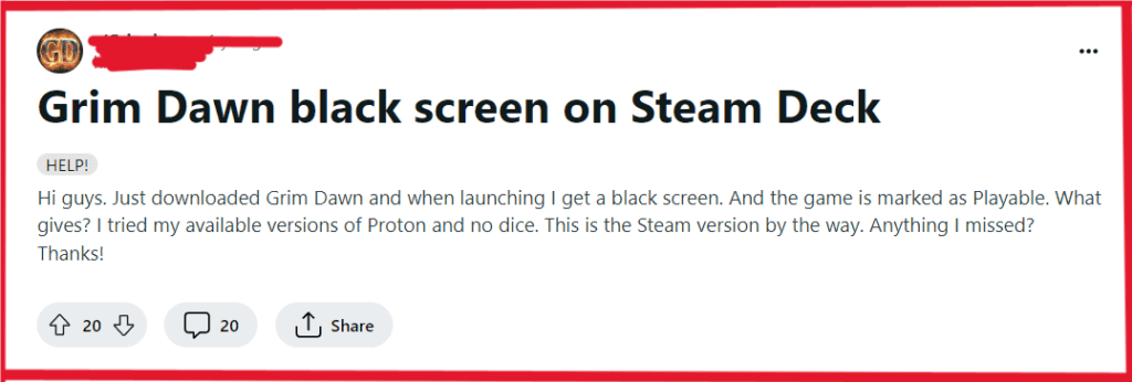 How To Fix Grim Dawn Steam Deck Black Screen At Launch 2 How To Fix Grim Dawn Steam Deck Black Screen At Launch