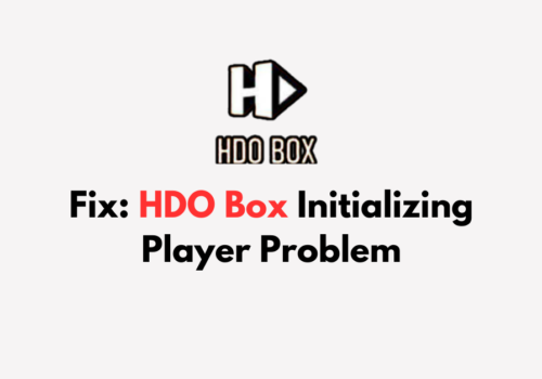 How To Fix HDO Box Initializing Player Problem