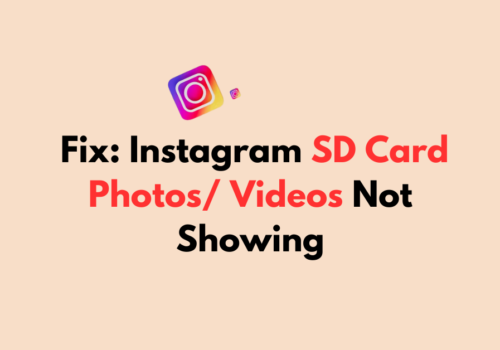 How To Fix Instagram SD Card Photos/ Videos Not Showing 3 How To Fix Instagram SD Card Photos Videos Not Showing 1