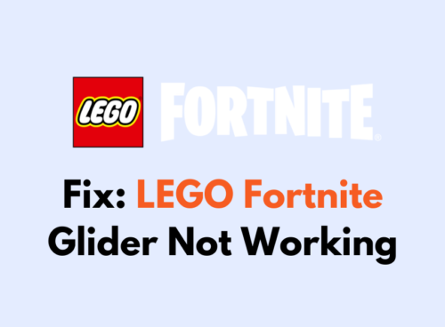 How To Fix LEGO Fortnite Glider Not Working