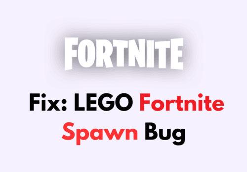 How To Fix LEGO Fortnite Spawn Bug 1