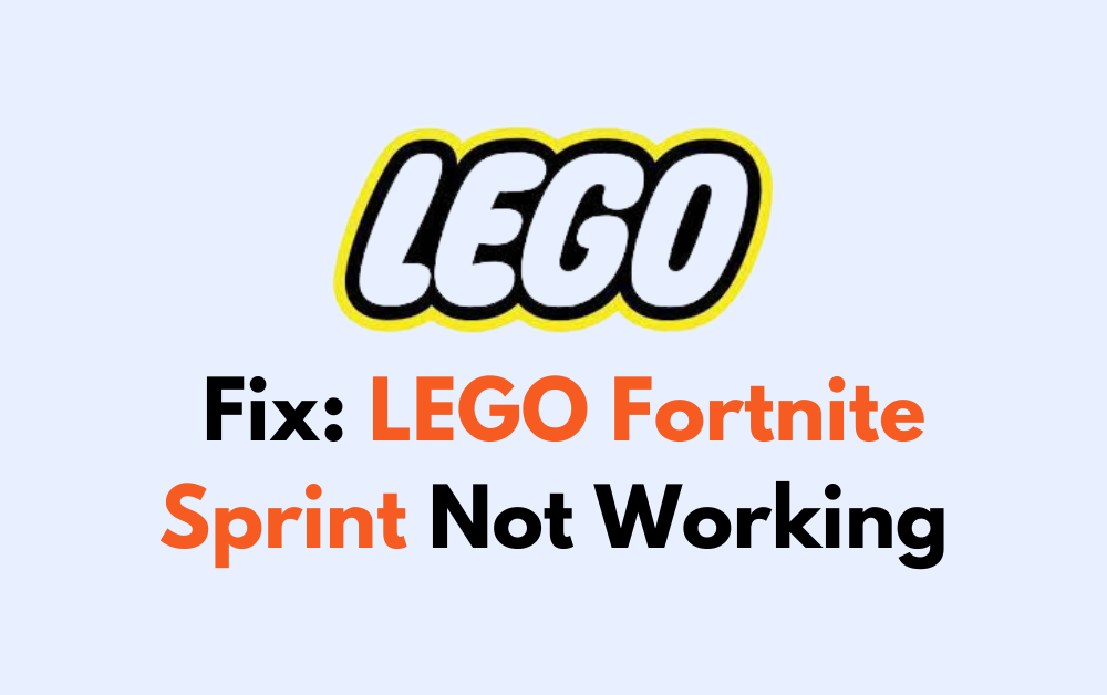 How To Fix LEGO Fortnite Sprint Not Working