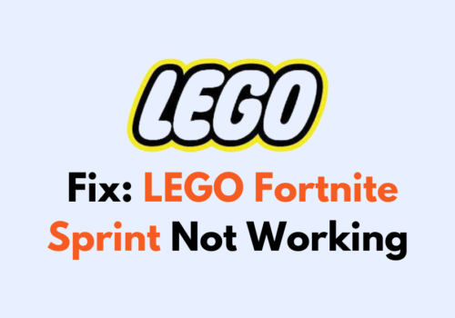 How To Fix LEGO Fortnite Sprint Not Working