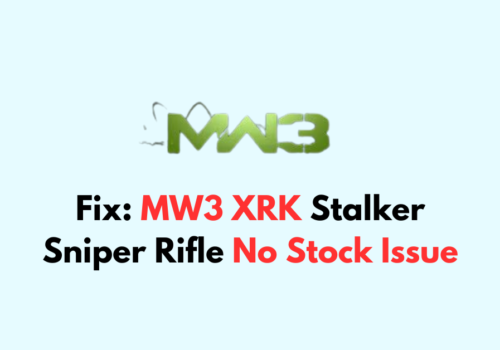 How To Fix MW3 XRK Stalker Sniper Rifle No Stock Issue