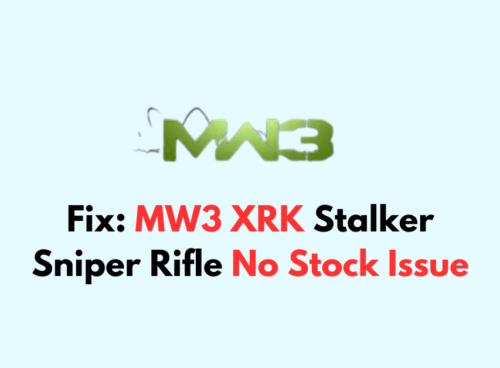 How To Fix MW3 XRK Stalker Sniper Rifle No Stock Issue