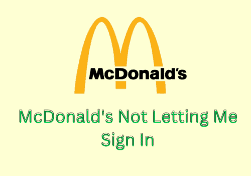 How To Fix McDonalds Not Letting Me Sign In 1