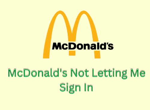 How To Fix McDonalds Not Letting Me Sign In 1
