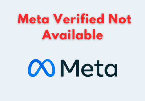 How To Fix Meta Verified Not Available