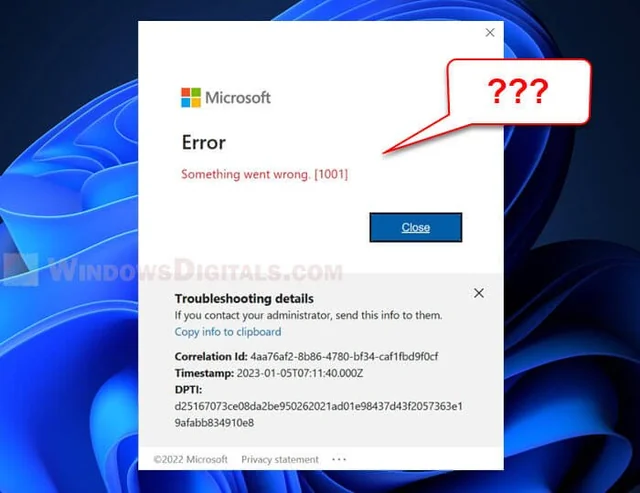 How To Fix Microsoft Outlook Something Went Wrong 1001 Error 1 How To Fix Microsoft Outlook Something Went Wrong 1001 Error