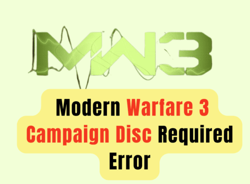 How To Fix Modern Warfare 3 Campaign Disc Required Error