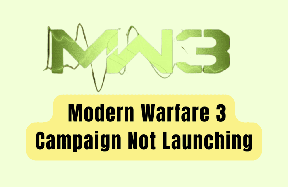 How To Fix Modern Warfare 3 Campaign Not Launching