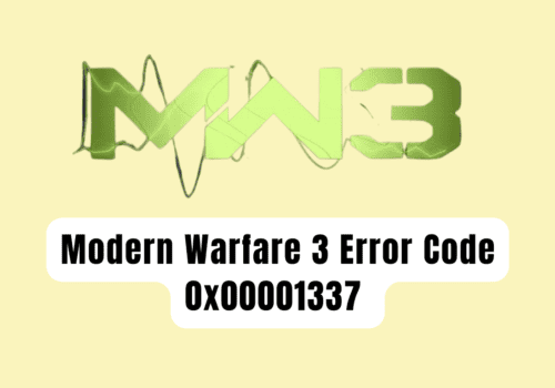 How To Fix Modern Warfare 3 Error Code 0x00001337 20231109 121552 0000