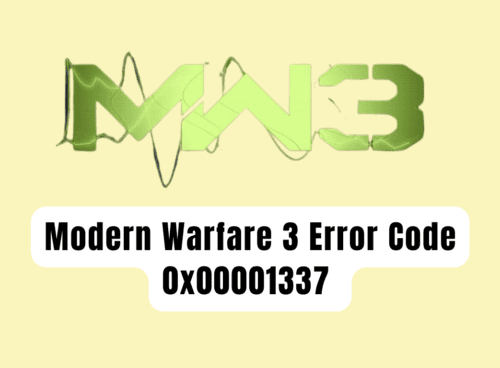 How To Fix Modern Warfare 3 Error Code 0x00001337 20231109 121552 0000