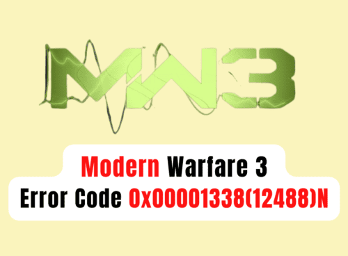 How To Fix Modern Warfare 3 Error Code 0x00001338(12488)N