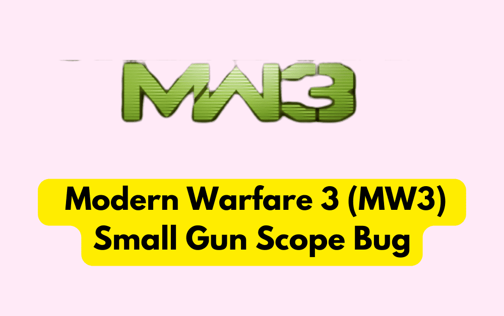 How To Fix Modern Warfare 3 (MW3) Small Gun Scope Bug