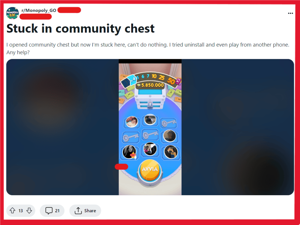 How To Fix Monopoly Go Stuck On Community Chest Mini-Game Bug 2 How To Fix Monopoly Go Stuck On Community Chest Mini Game Bug