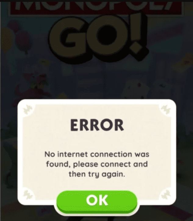 How To Fix “No Internet Connection” On Monopoly GO 2 How To Fix No Internet Connection On Monopoly GO 1