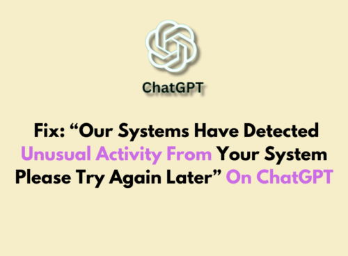 How To Fix Our Systems Have Detected Unusual Activity From Your System Please Try Again Later On ChatGPT 1