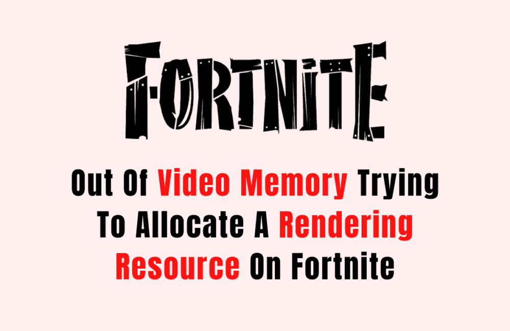 out of video memory trying to allocate a rendering resource squad