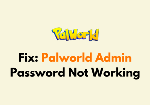 How To Fix Palworld Admin Password Not Working 1