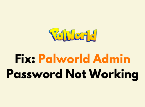 How To Fix Palworld Admin Password Not Working 1