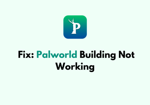 How To Fix Palworld Building Not Working 1